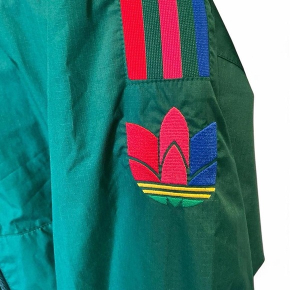 NEW Adidas Originals 3D Trefoil 3-Stripes Track Jacket Dark Green GE0847  XLARGE - Picture 2 of 2